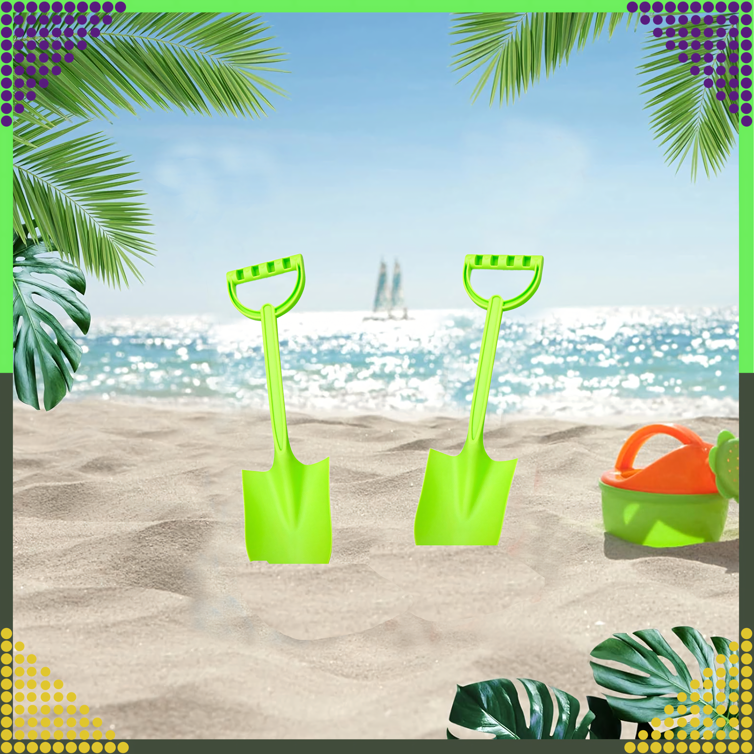 Labidas Liivalabidas rannale Liivakastidele Tugev suur XXL 64 cm