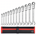 12-Piece Ratcheting Combination Wrench Set 8-19mm 12 pcs