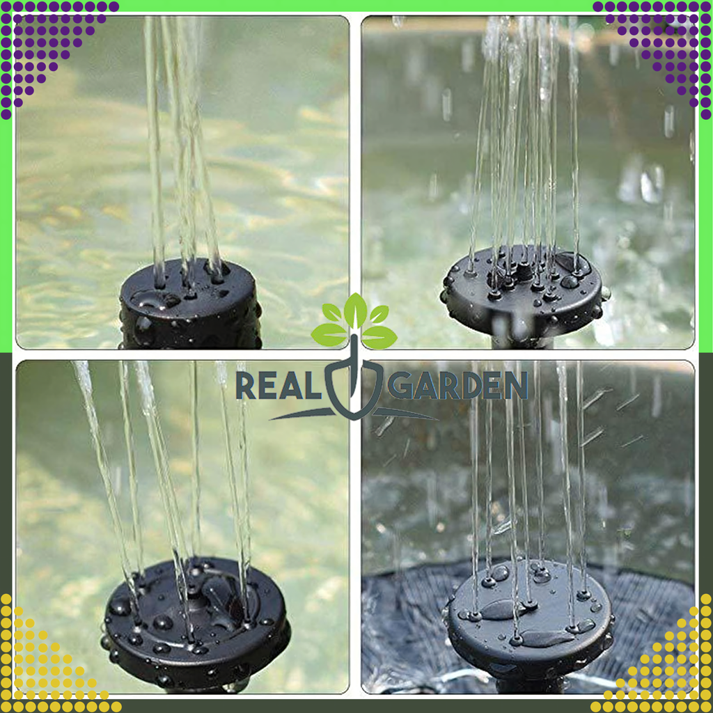 Ujuv päikesepurskkaev tiigi kaunistuseks, automaatne