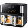 8L Air Fryer with 4L Secondary Basket 2000W 12 Programs