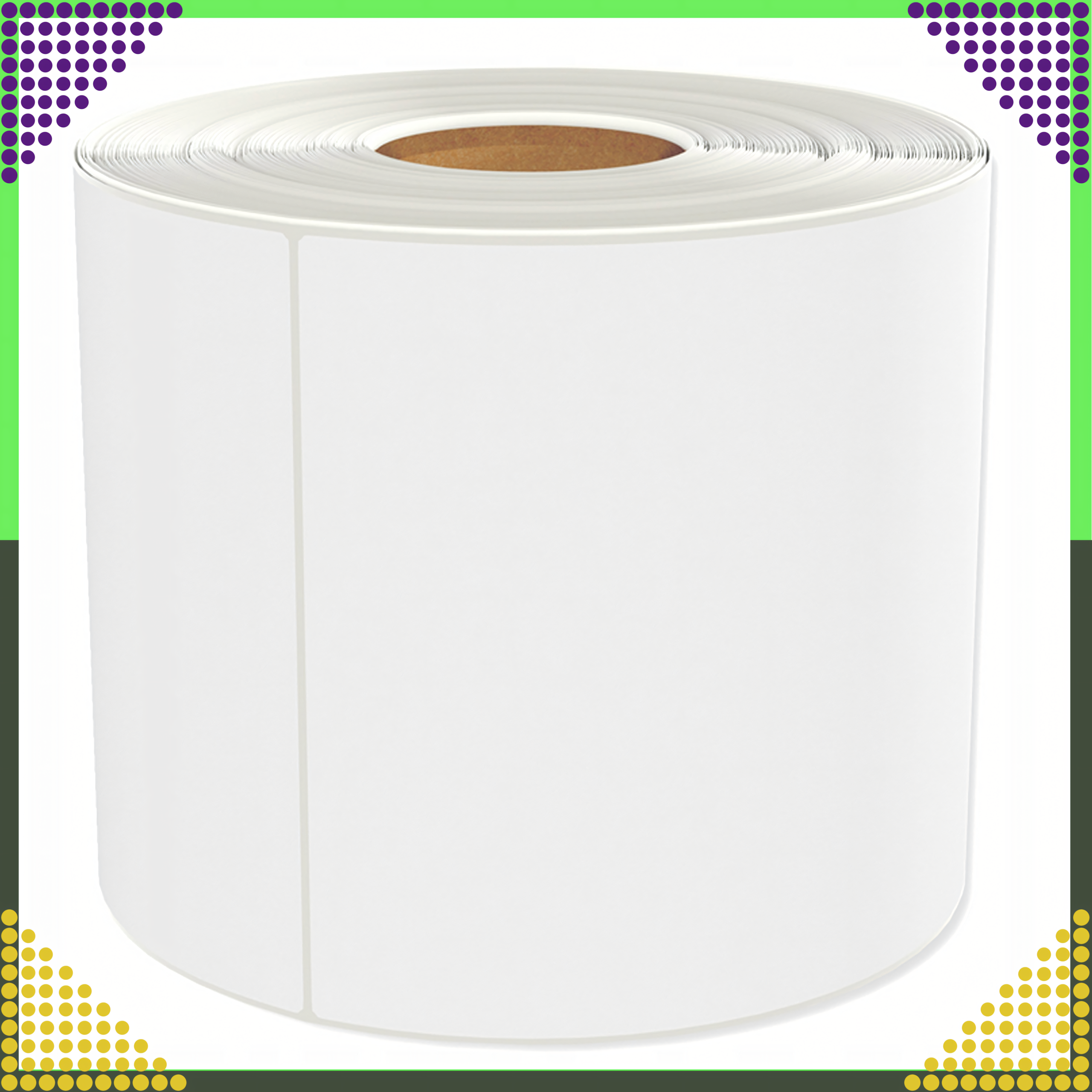 Termokleepsetikett Valge 100x150 mm 500 tk Perforatsioon Rull