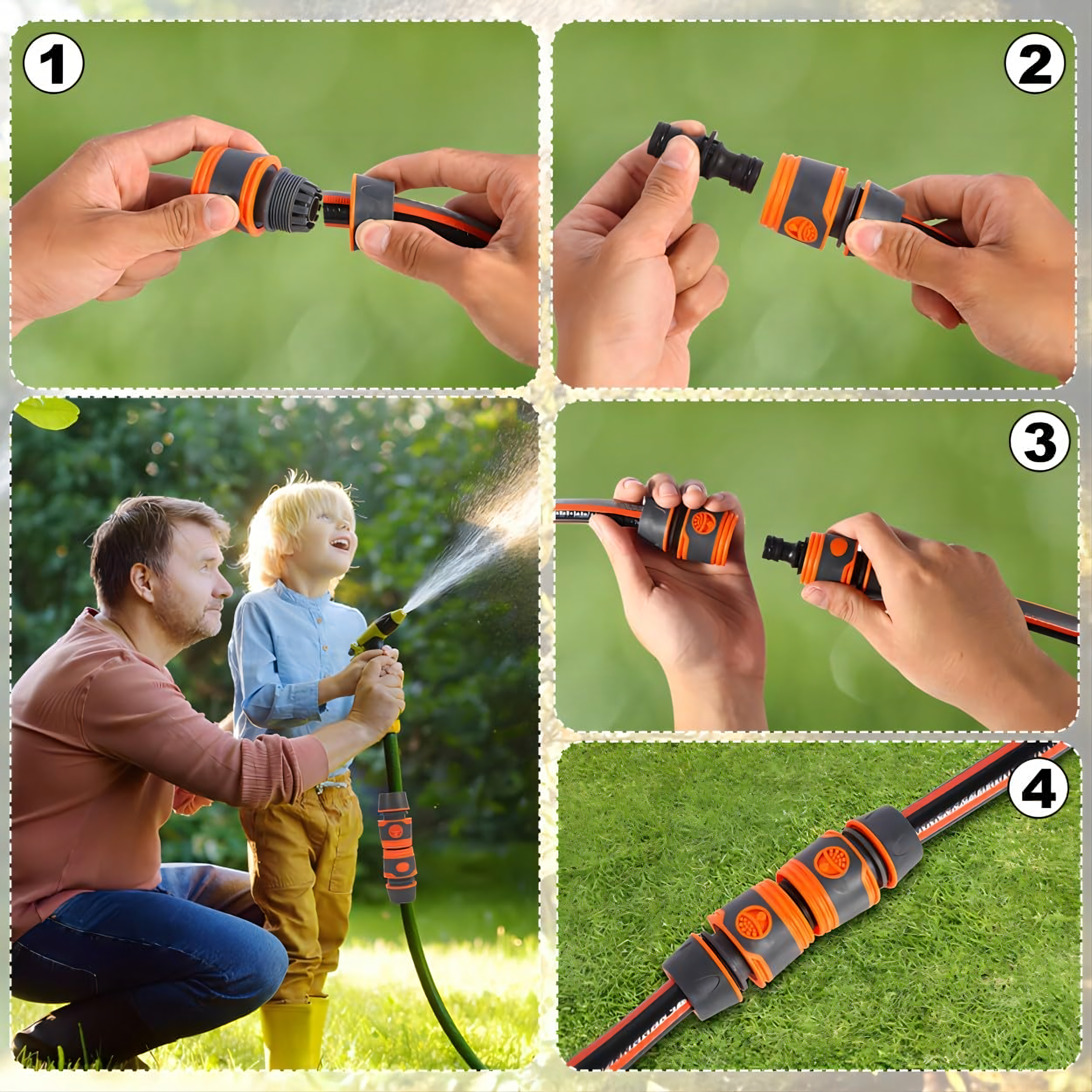 Aia vooliku ühenduskomplekt 1/2 3/4"