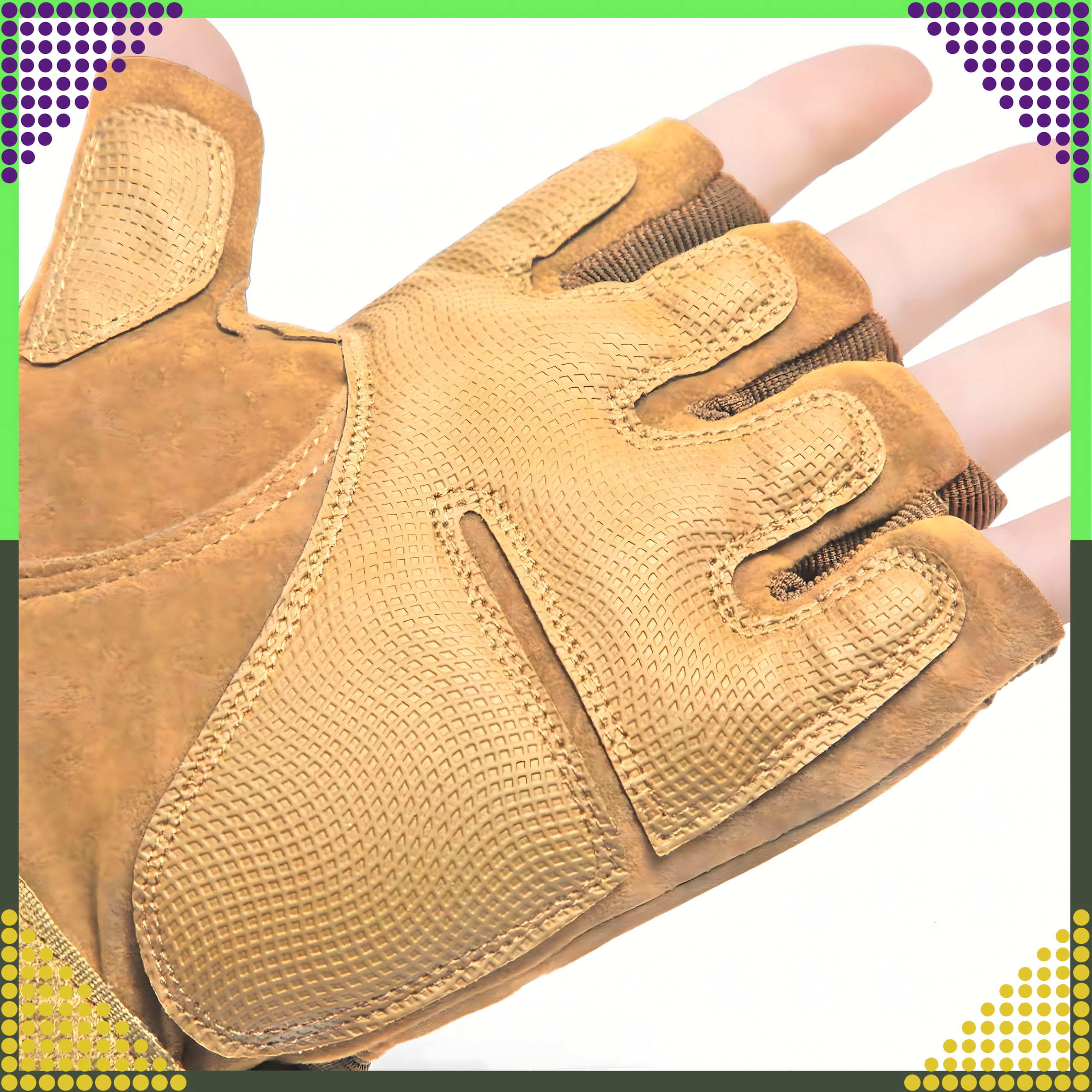 Survival Tactical Combat Gloves for Motorcycle Fingerless Military Work Gloves L