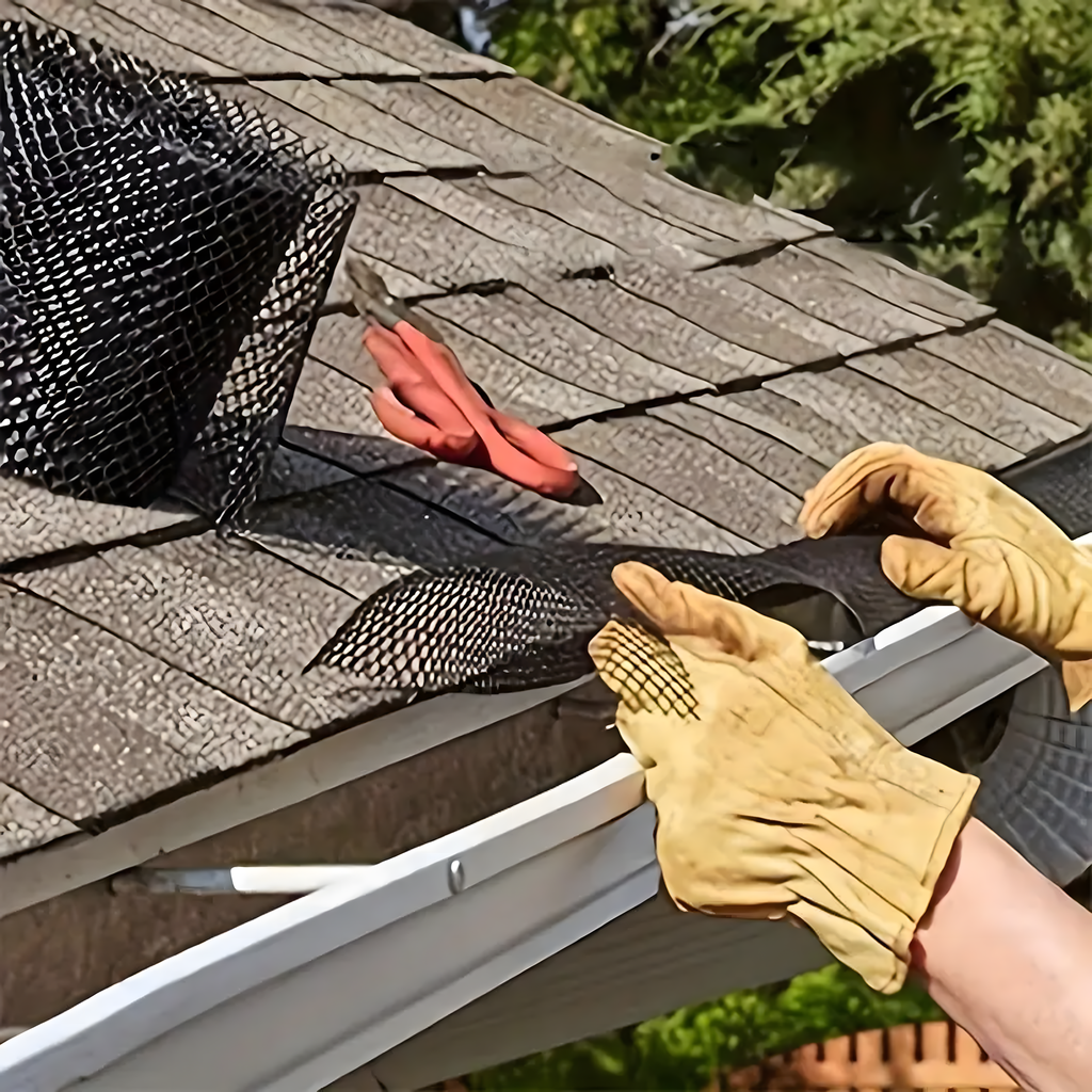 Gutter Leaf and Debris Guard Mesh 0.15x6m with Clips