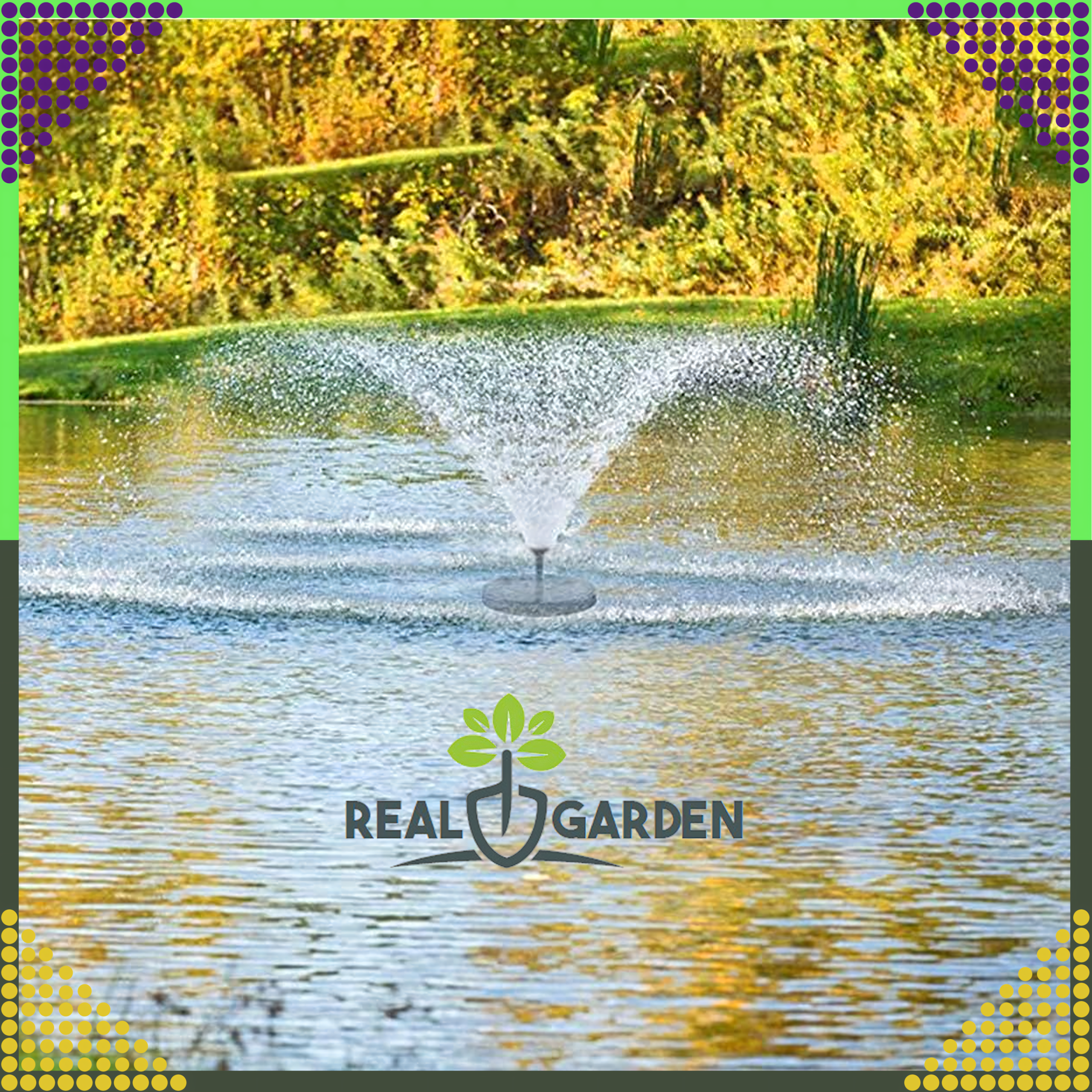 Floating Solar Fountain Garden Decoration Automatic for Pond Pond