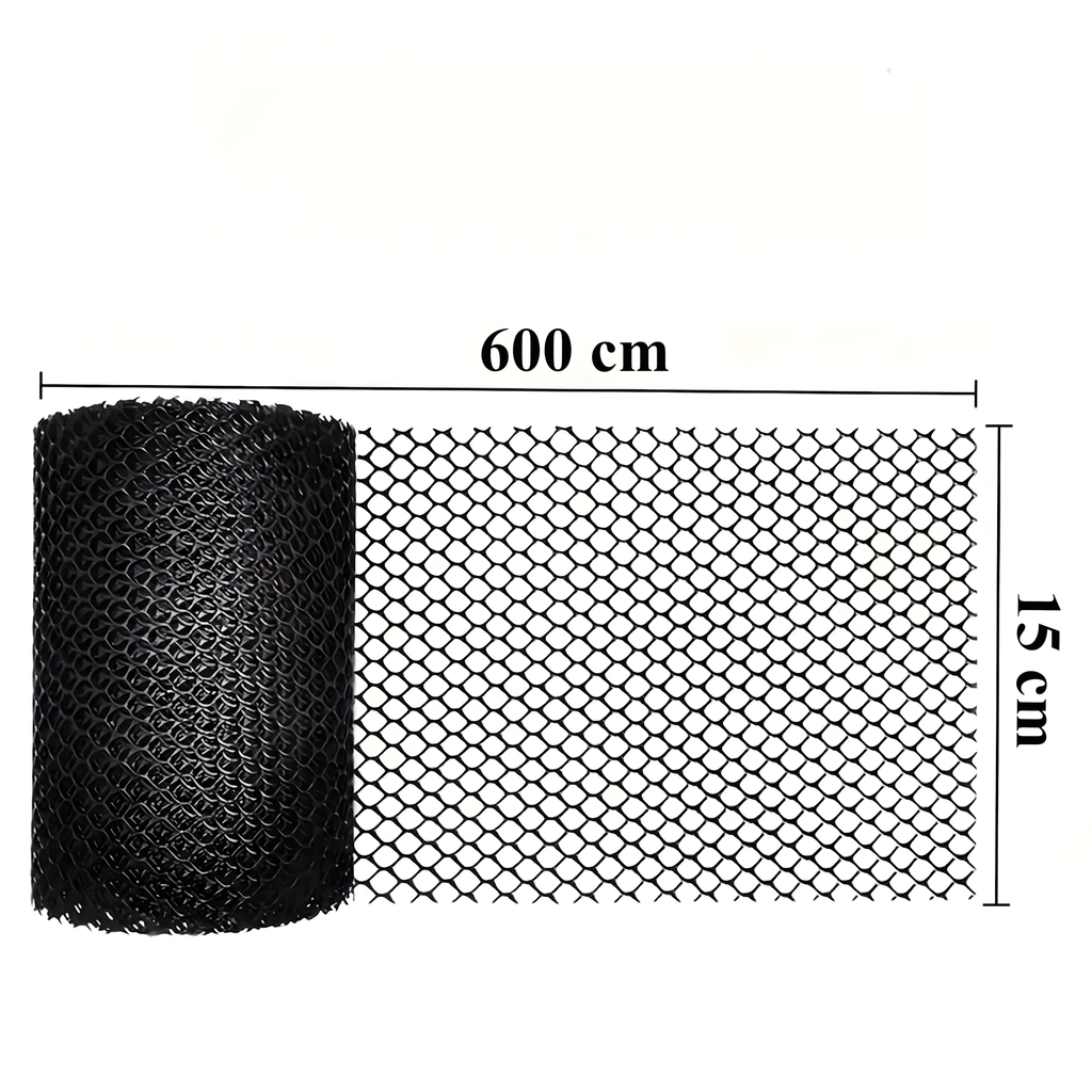 Gutter Leaf and Debris Guard Mesh 0.15x6m with Clips