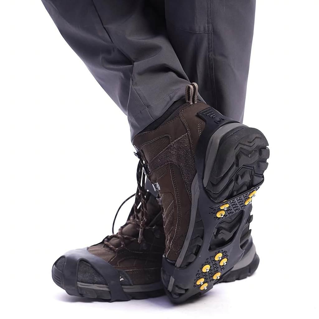 Anti-Slip Shoe Crampons with Metal Spikes Size 39-44