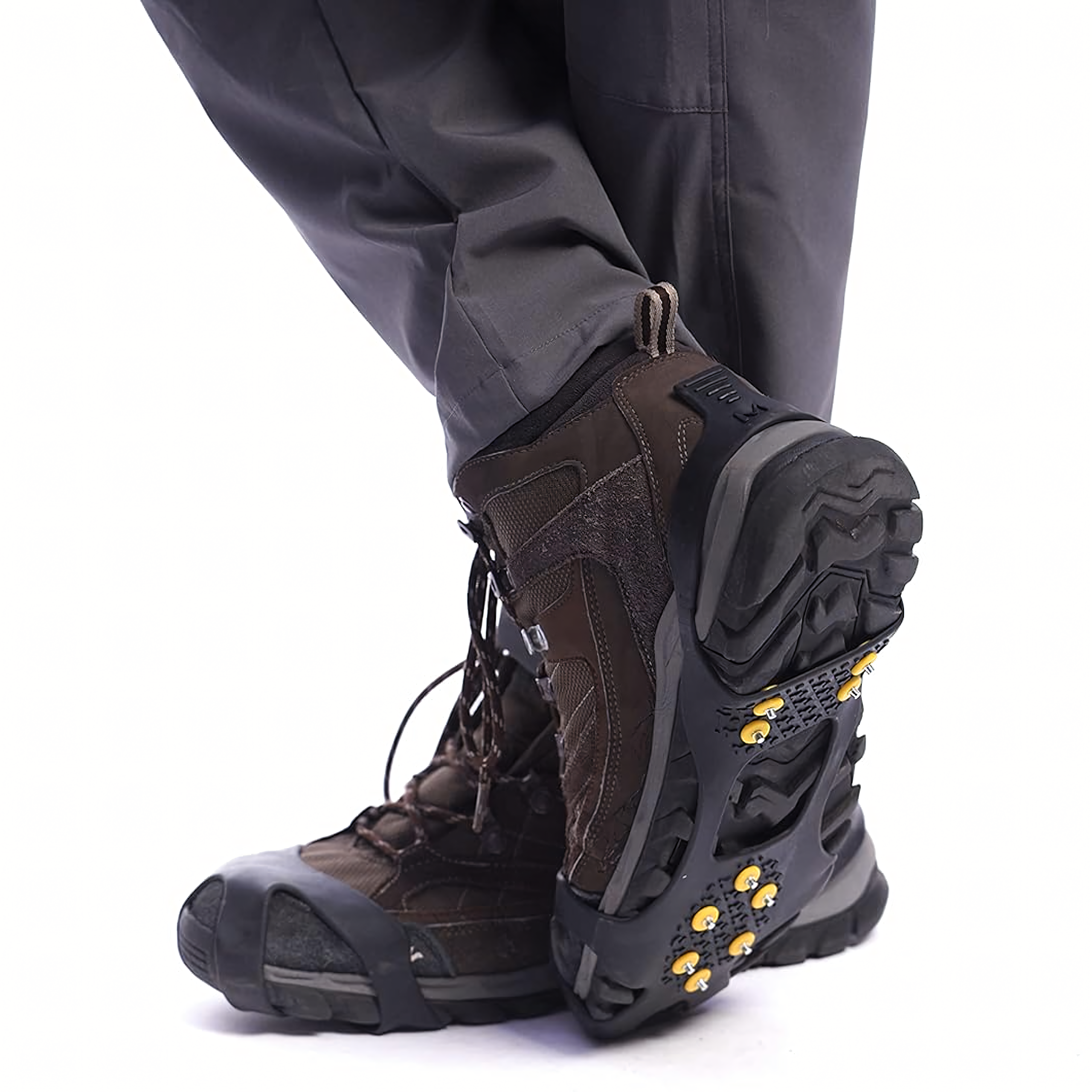 Anti-Slip Shoe Crampons with Metal Spikes Size 39-44