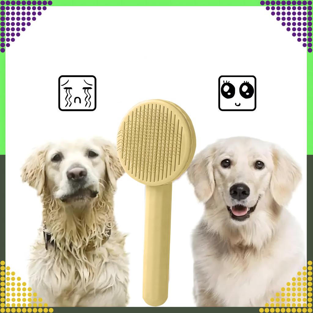 Isepuhastuv hari koera- ja kassikarvadele, ergonoomiline kamm