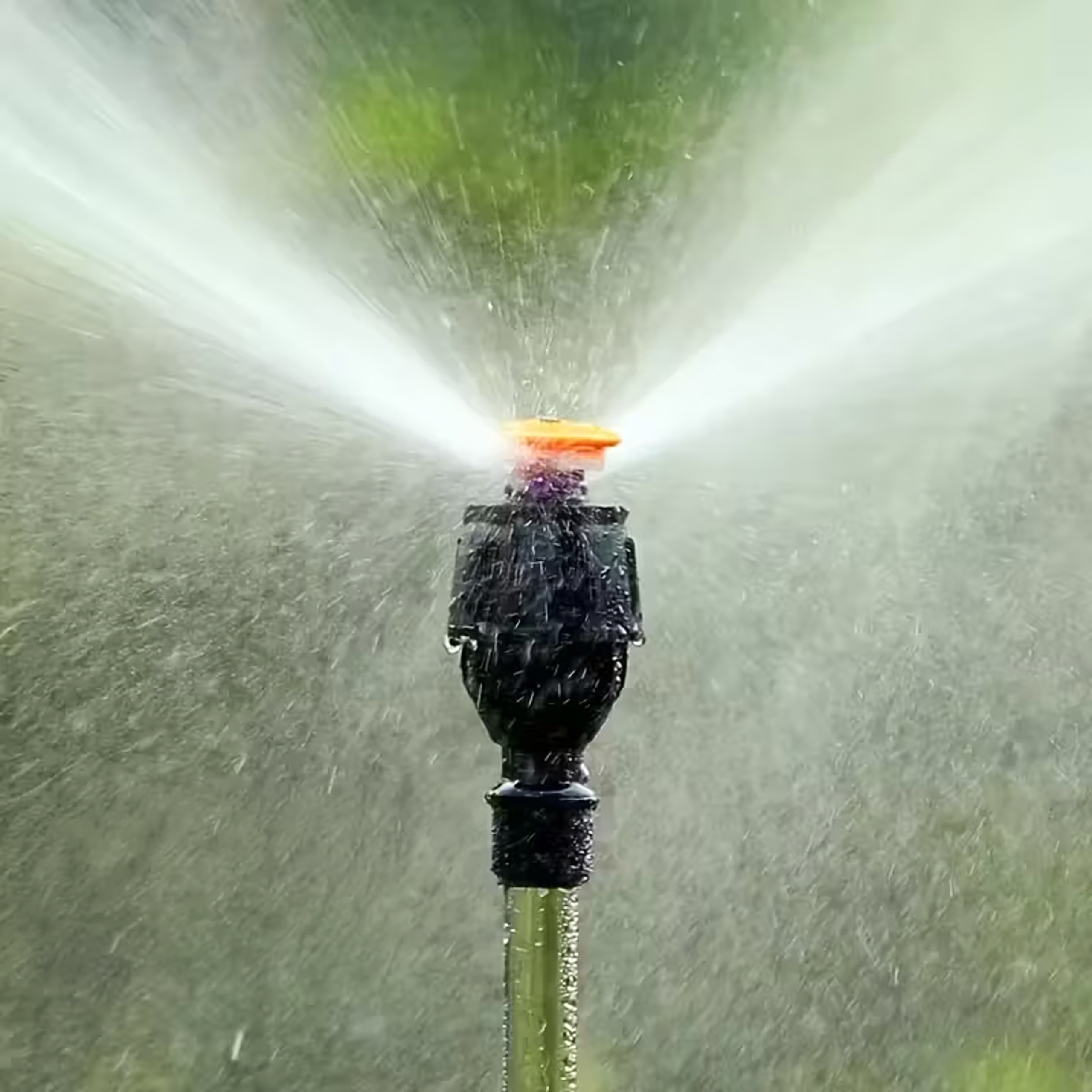 Pöörlev sprinkler reguleeritaval statiivil aia kastmiseks 24m düüsiga