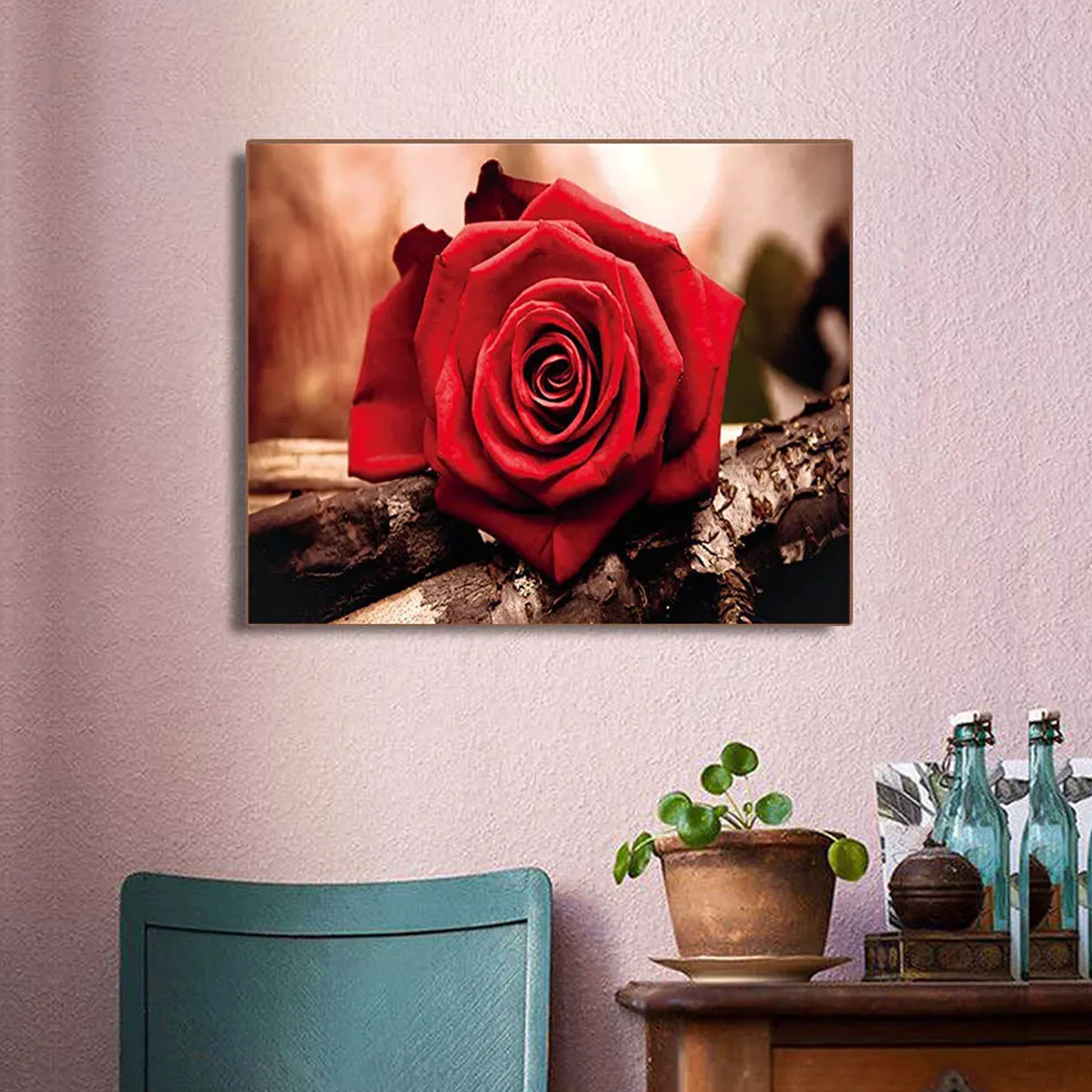 Diamond Painting 5D Mosaic Set with Canvas and Frame 20x30 cm