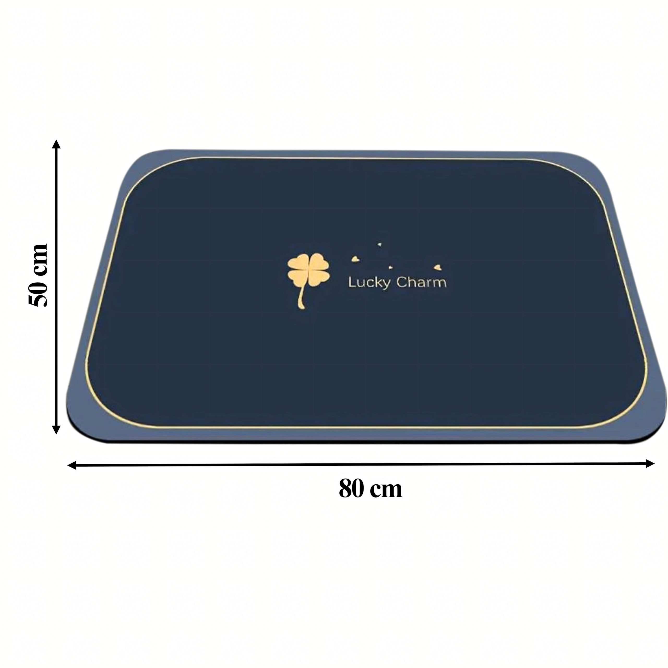 Rug Bathroom Mat Anti-Slip Quick-drying 80x50cm for Bathtub