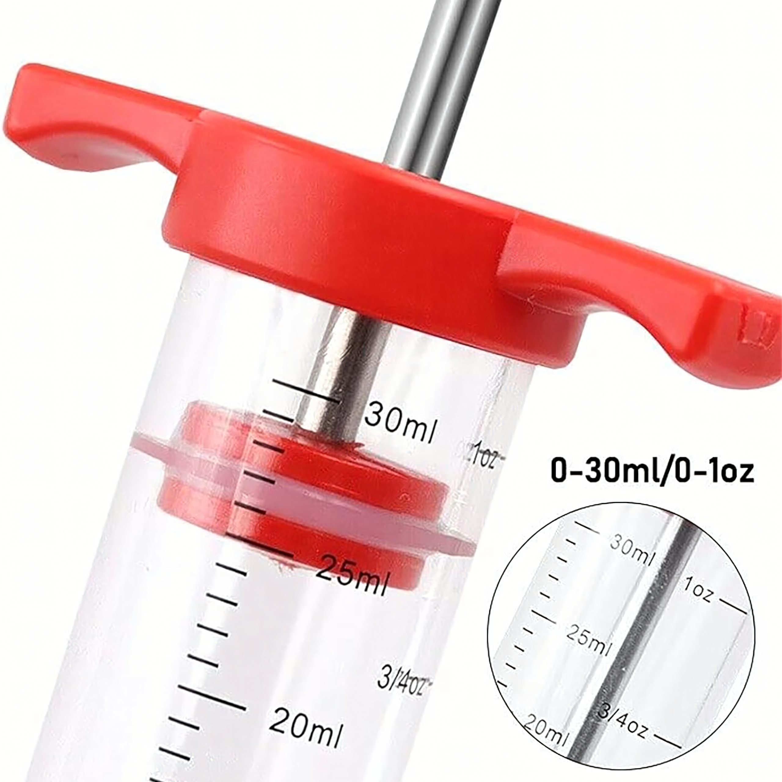 Meat Injection Syringe 30ml with 3 Needles