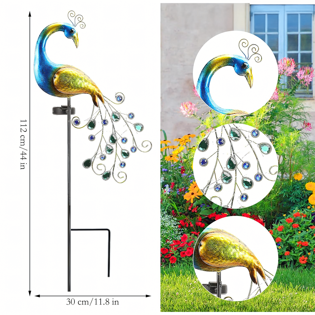 Päikese LED aiavalgusti, käpajäljega disain