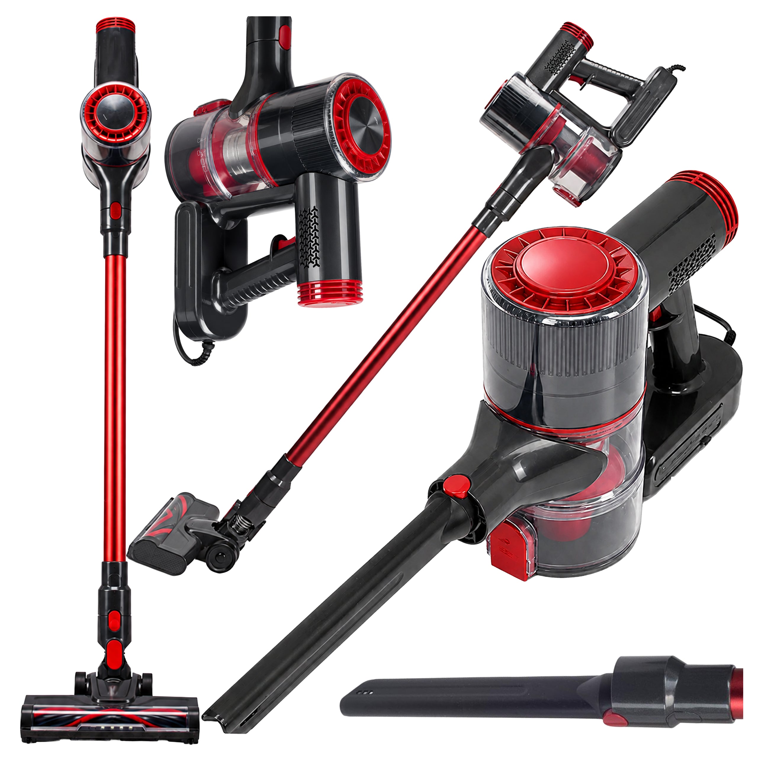 2-in-1 Cordless Handheld and Upright Vacuum Cleaner 400W with LED Light