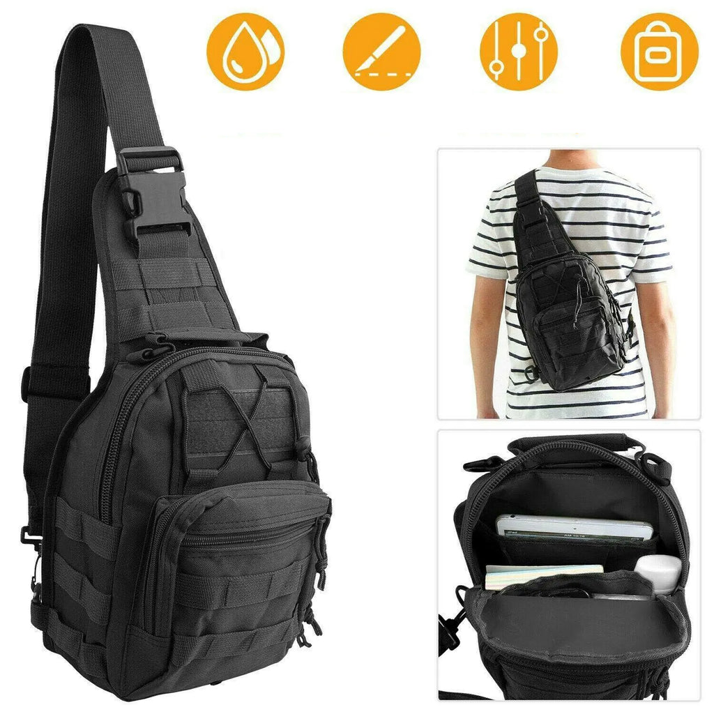 Military Tactical Survival Shoulder Bag Backpack 20L