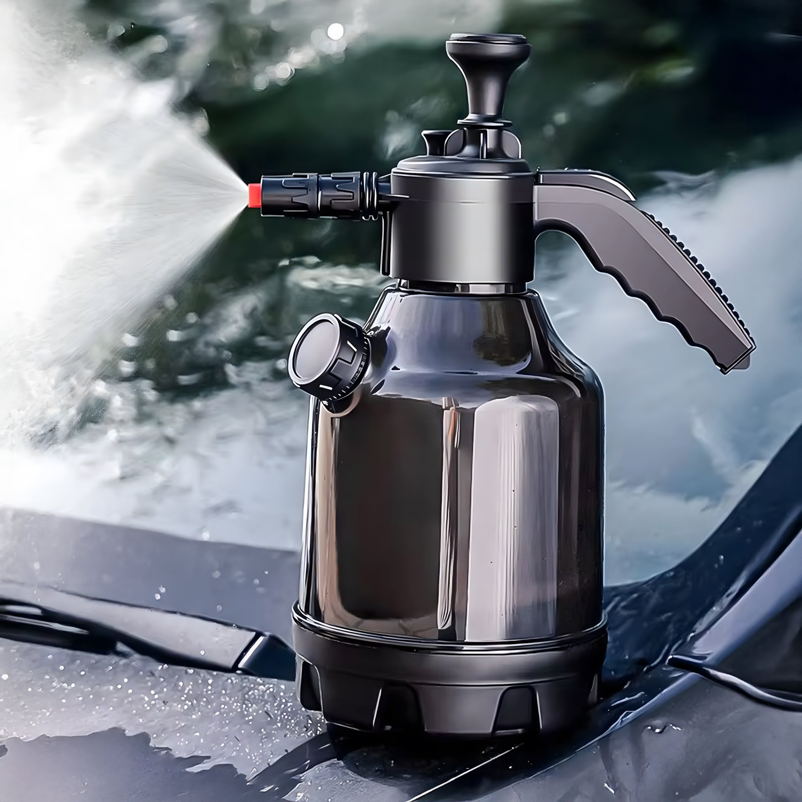 Foam Sprayer Hand Pressure Sprayer 2L Washing Atomizer