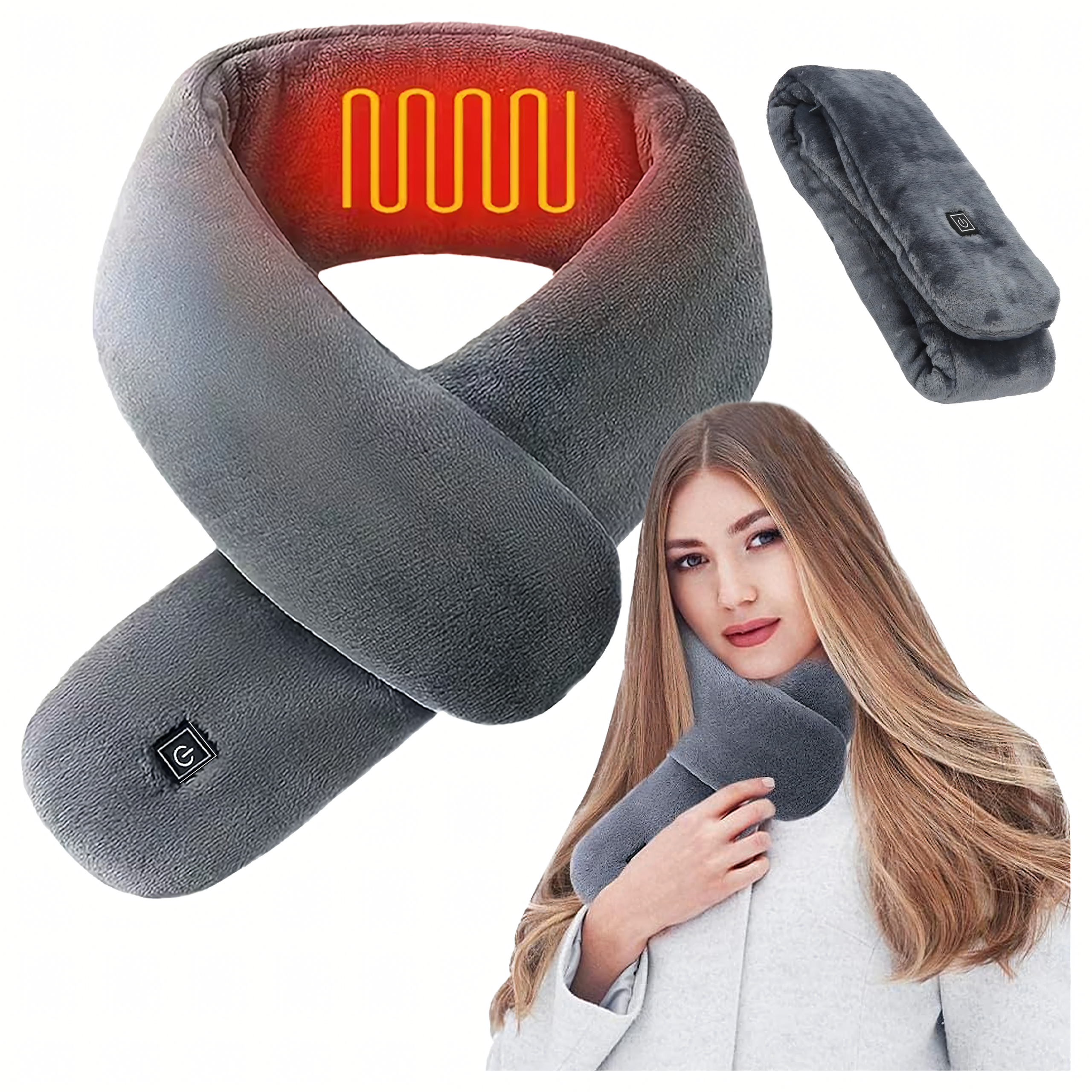 Soojendusega sall Elektriline soojendussall USB Talvine soojendaja