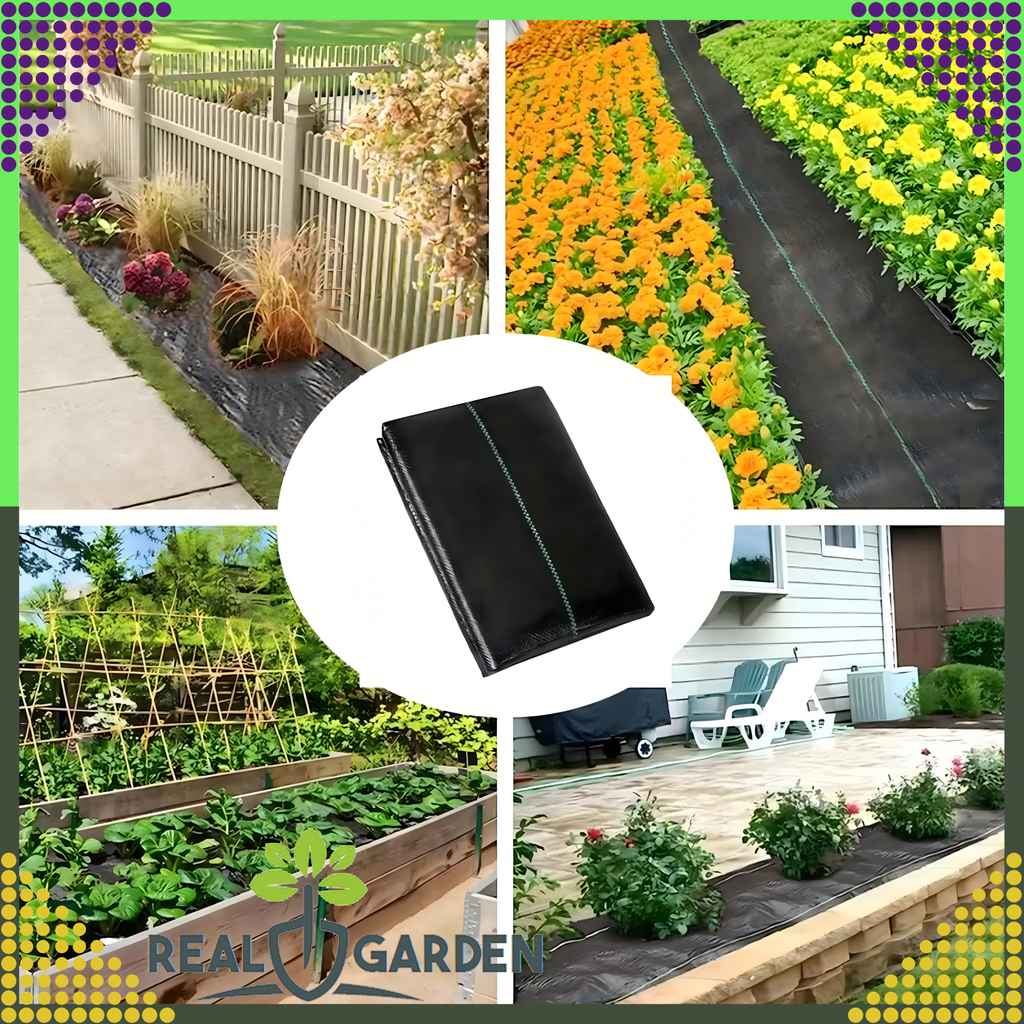 Agro Nonwoven Fabric 90g 0.8x50m Black UV Agrofabric Weed Control Mat (F12)