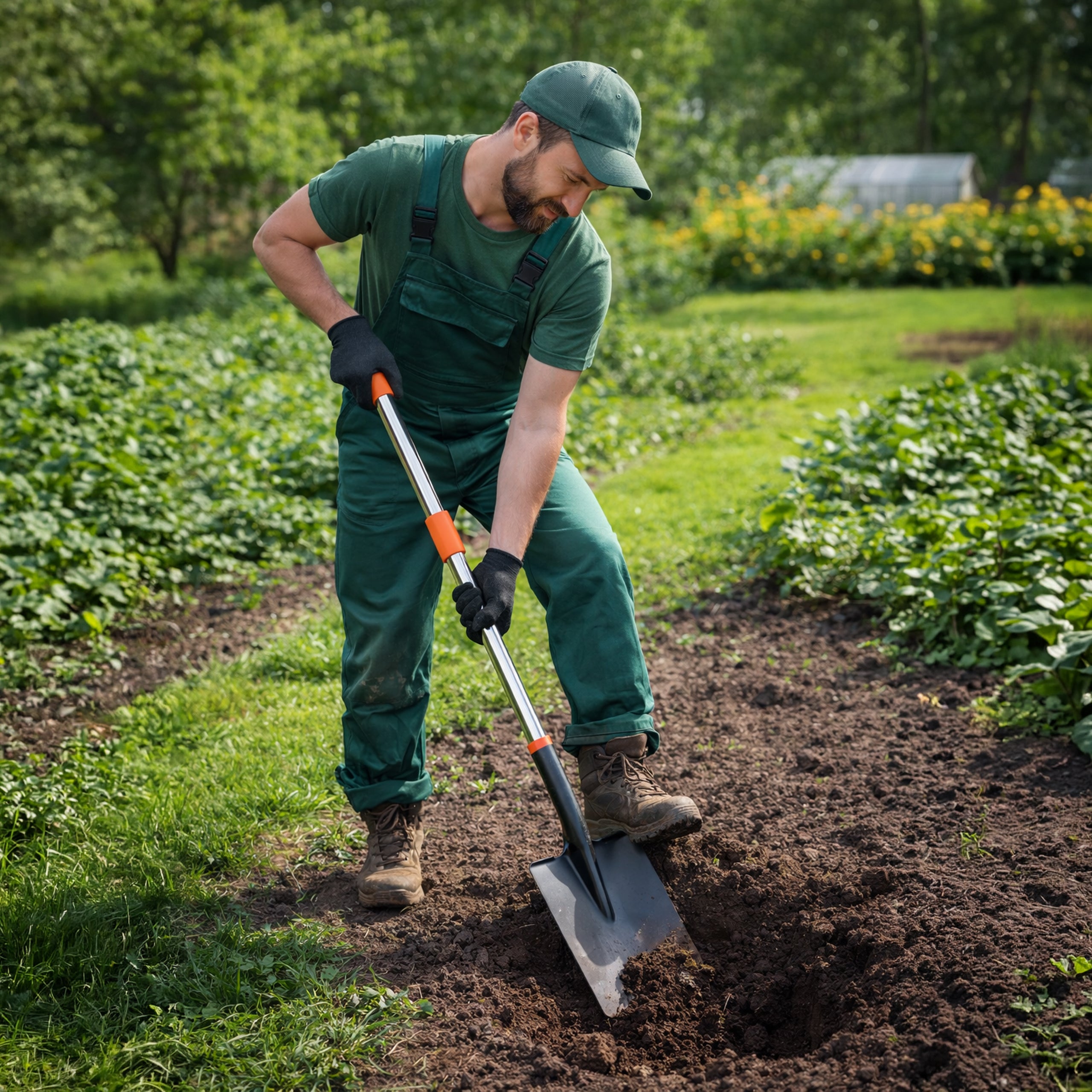 Telescopic Garden Shovel Spade 95-138 cm Foldable