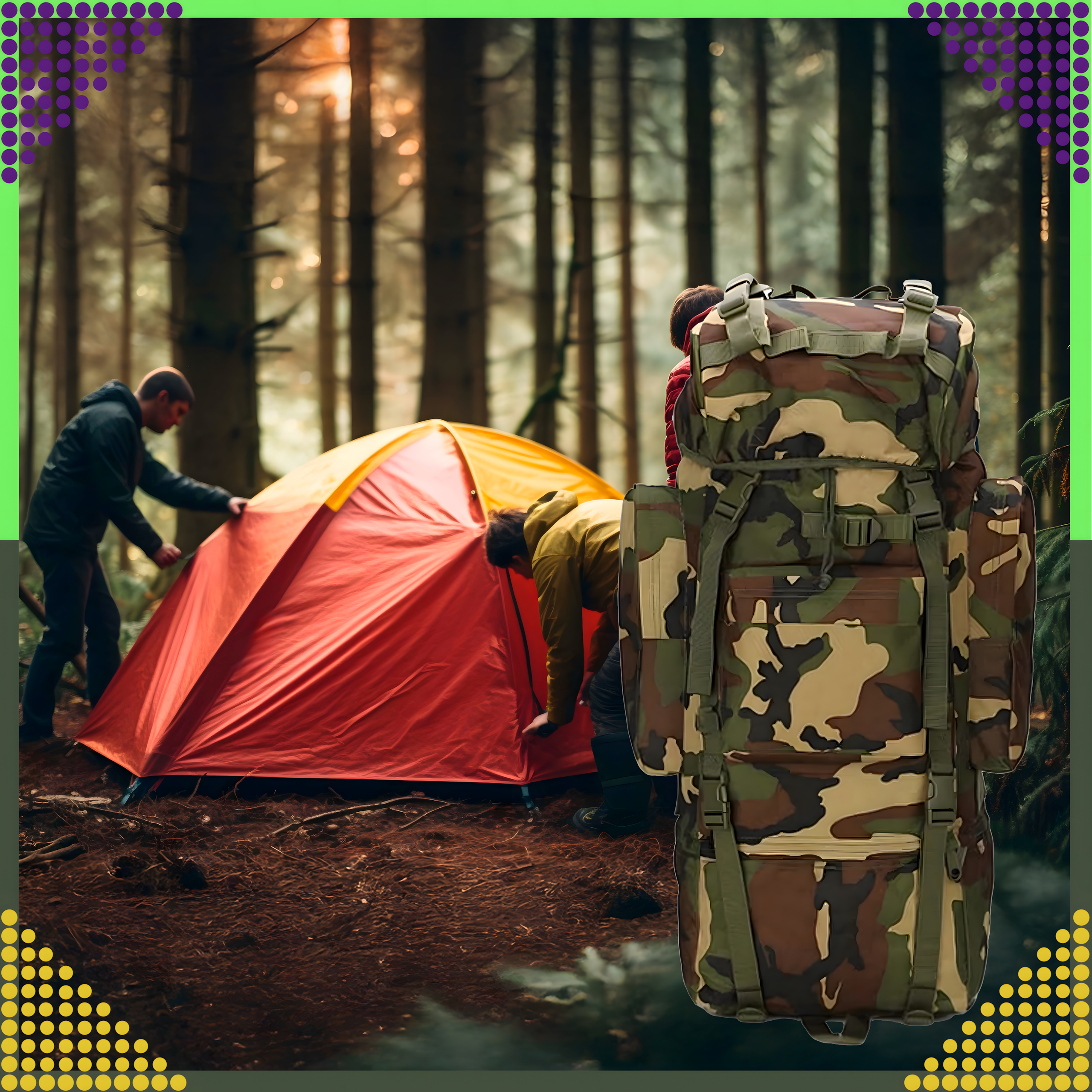 Tactical Backpack Military Tourist Survival Mountain Large 65L