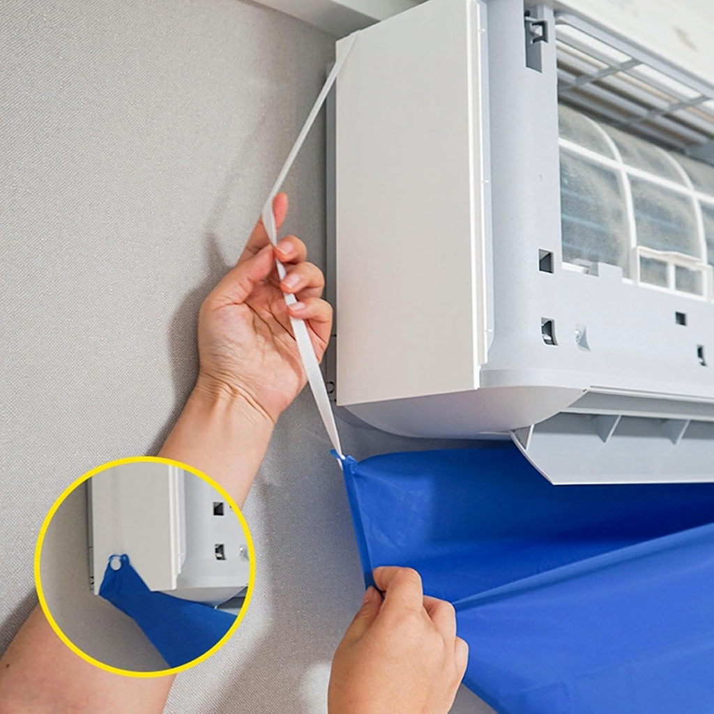 Cover Bag for Cleaning and Mold Removal of Air Conditioning with Water Drain 2m