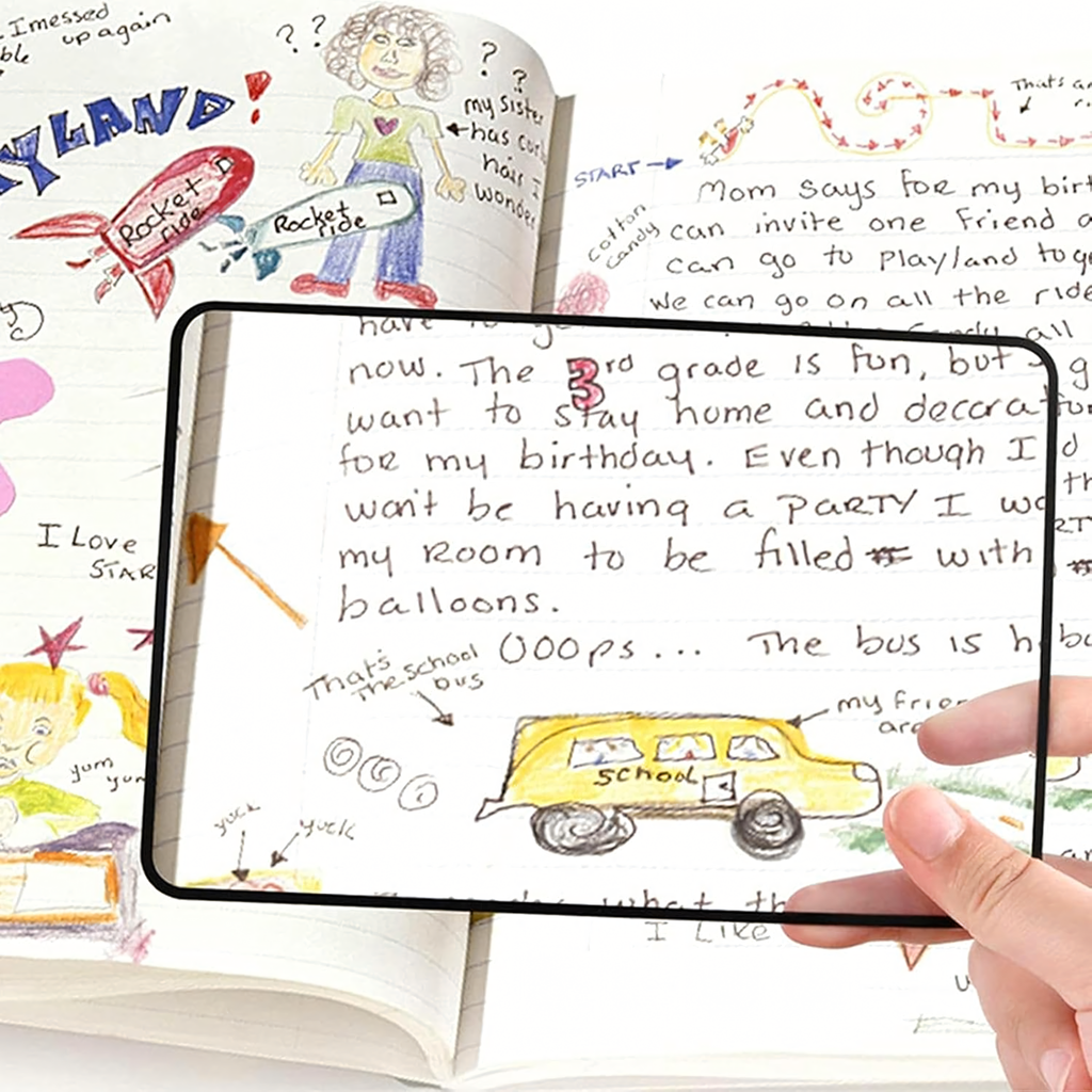 Fooliumist suurendusklaas painduv 12 x 18 cm käeshoitav lugemiseks