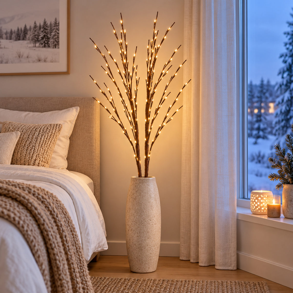 LED-jõuluoksakaunistuste komplekt 2 tk RC-K-2874