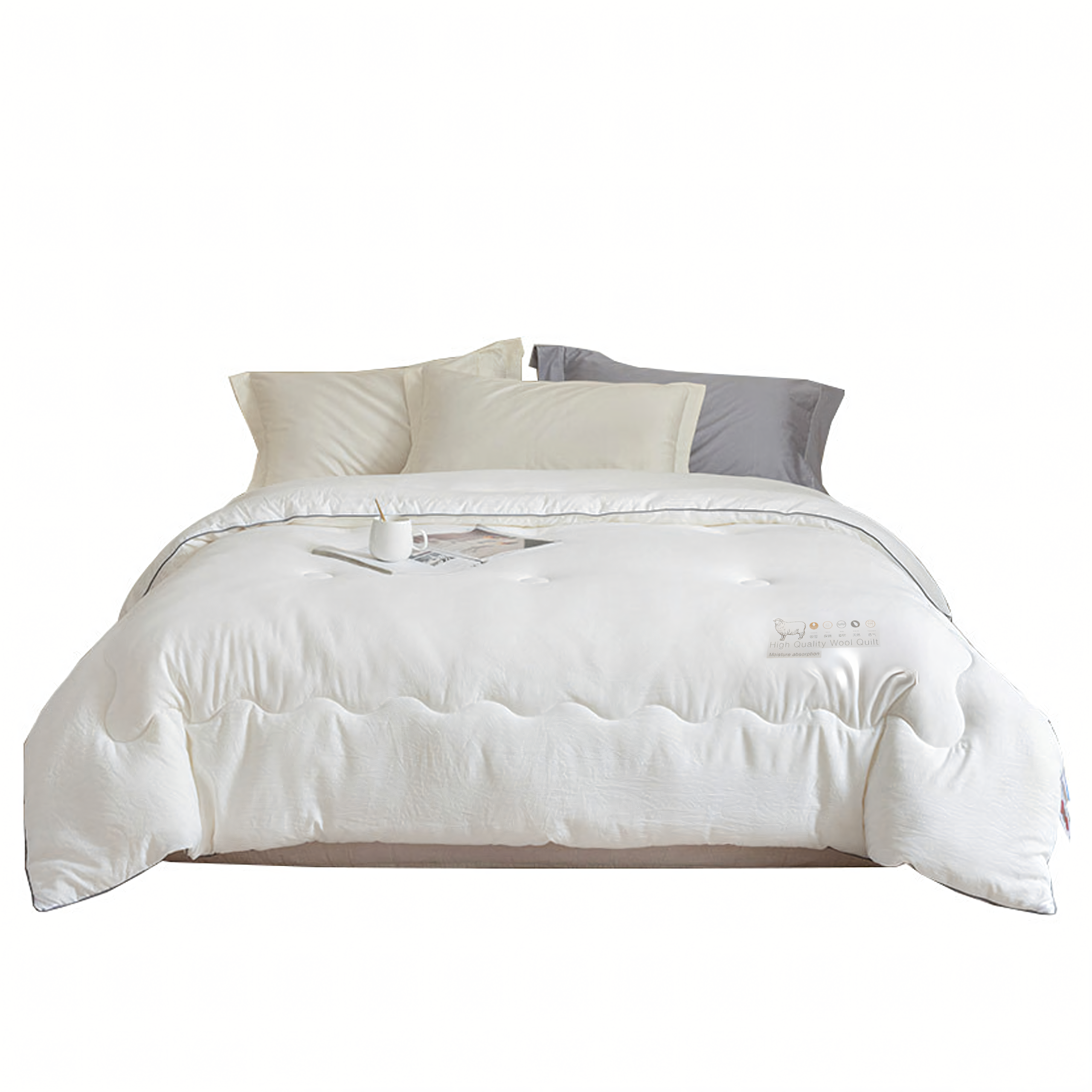 Winter Wool Quilt made of Sheep Wool Warm Winter Wool 140x200cm