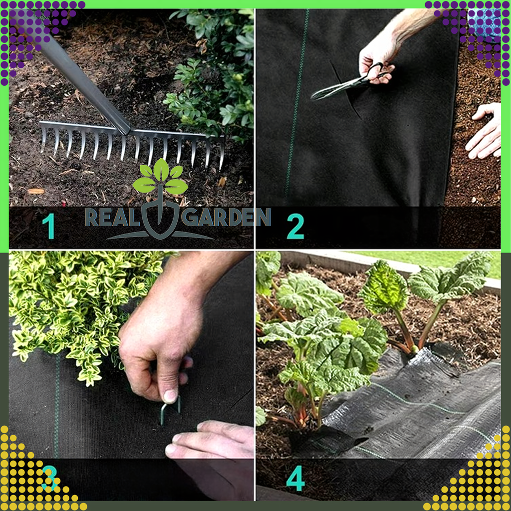 Agrotekstiil 90g 5x5m Black UV-kaitsega umbrohutõkkematt