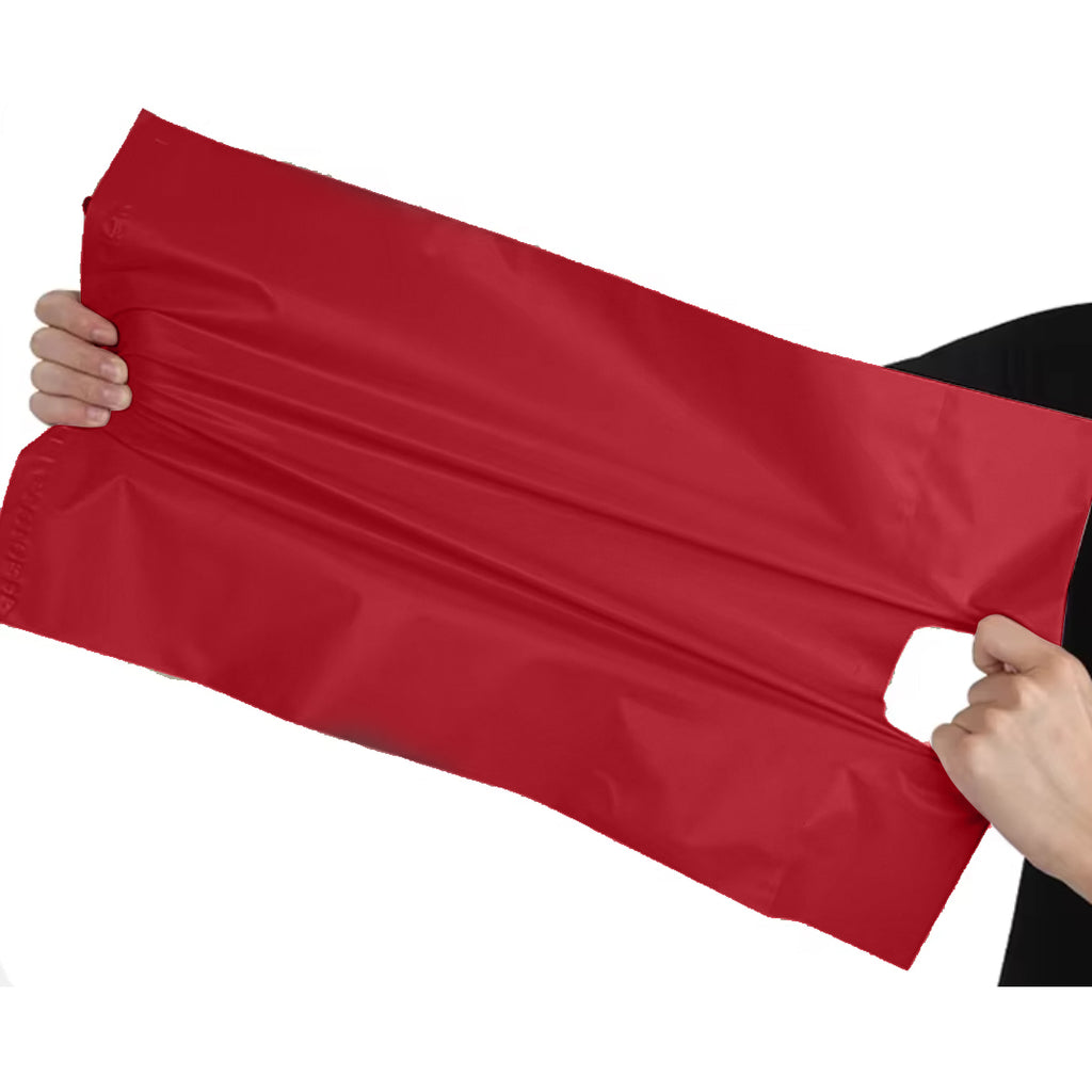 RED COURIER PACKS WITH HANDLE 500x600+70 50 pcs THANK YOU