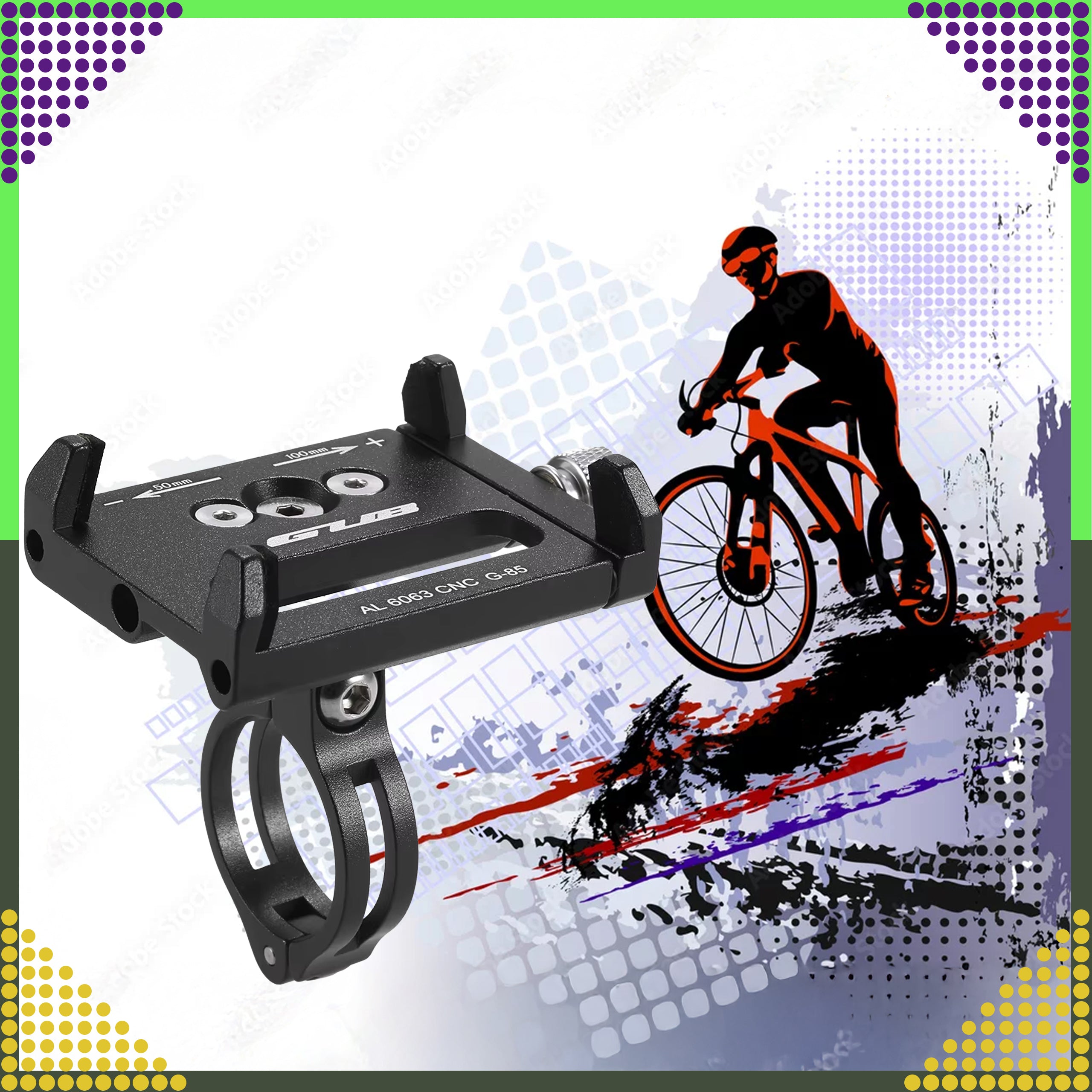 Jalgratta lenksuhoidik telefonile, jalgrattale, mootorrattale, tugev, vastupidav