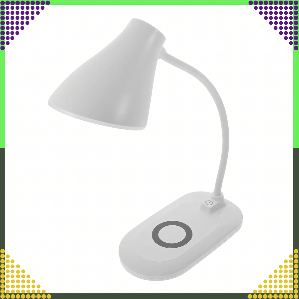 LED laualamp QI induktiivlaadija ja USB-ga