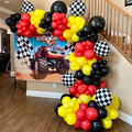 Balloon Garland Set for Birthday Racing Flag 148 pcs