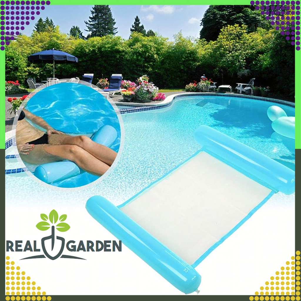 Rippvoodi täispuhutav madrats veetool ujumiseks lamamistool basseini ja puhkuse jaoks