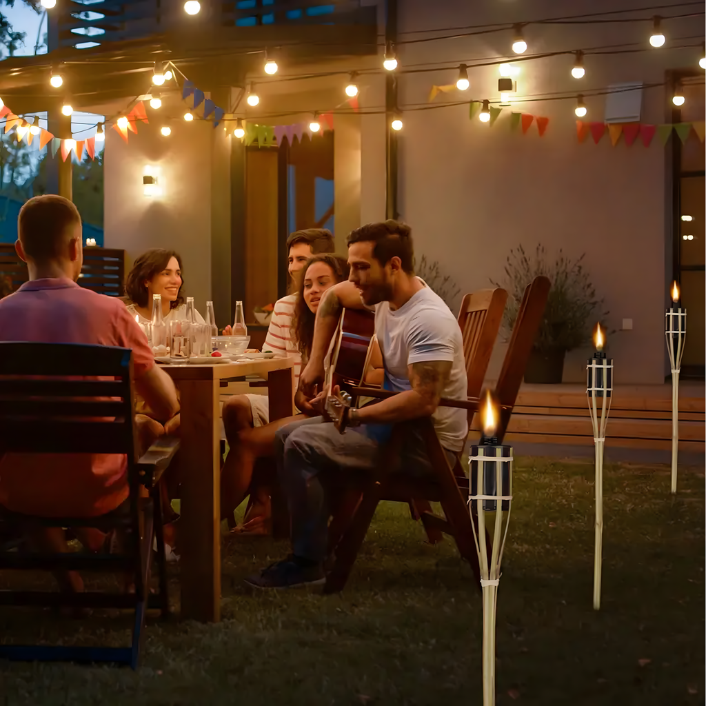 Bambusest aiatõrvik 90 cm dekoratiivne sääskede, koide, kärbeste vastu 100 tk