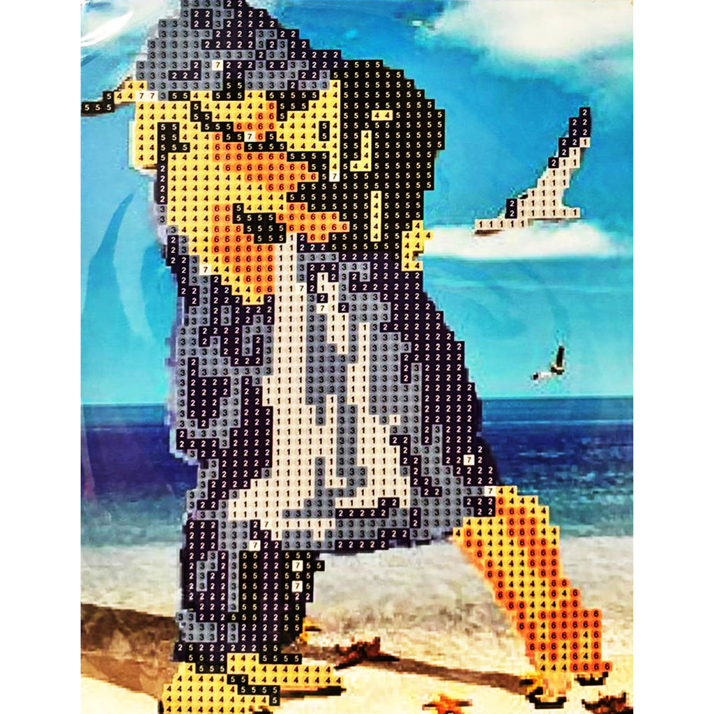 Teemantmaali teemanttikand mosaiik lihtne komplekt 15x20cm lastele