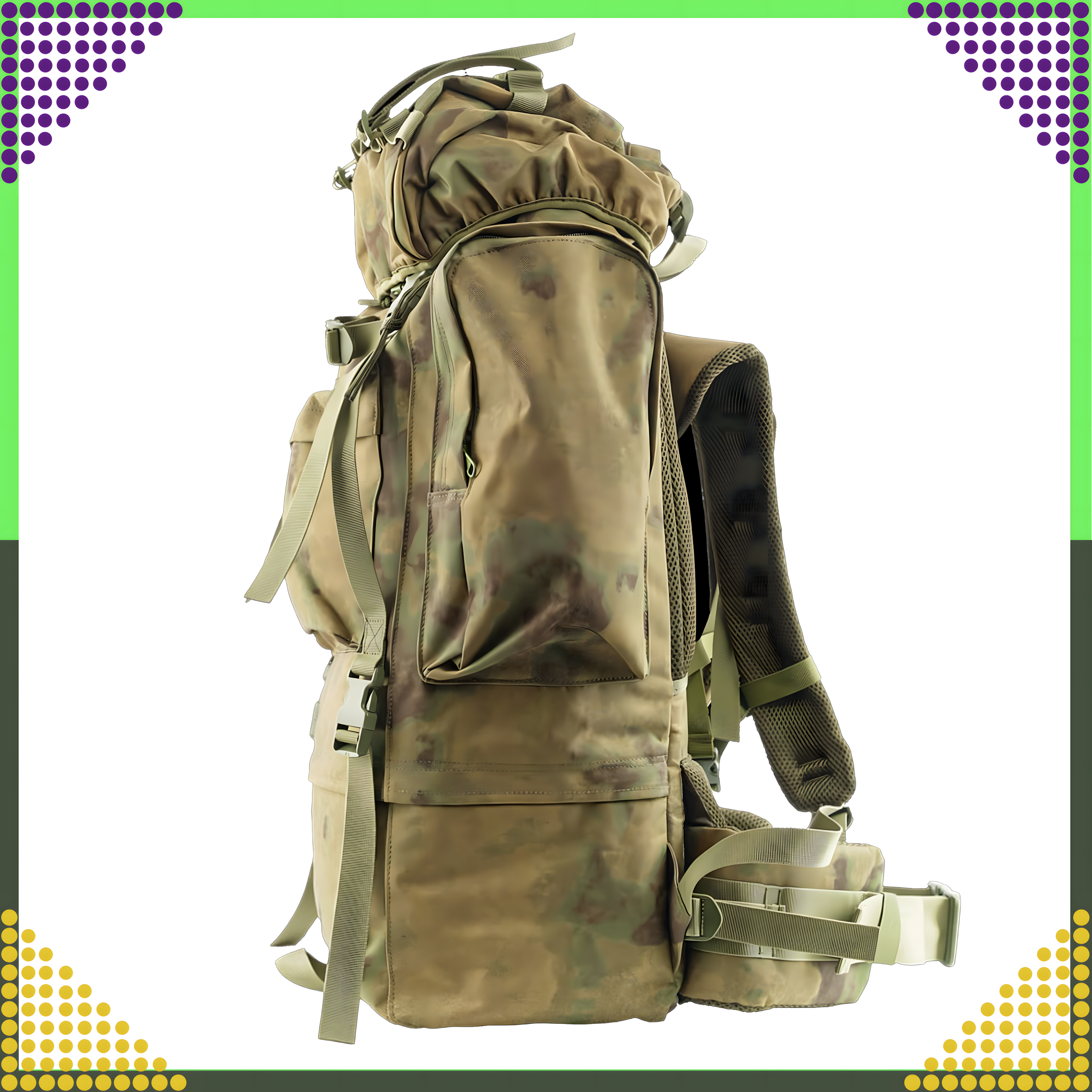 Tactical Backpack Military Tourist Survival Mountain Large 65L