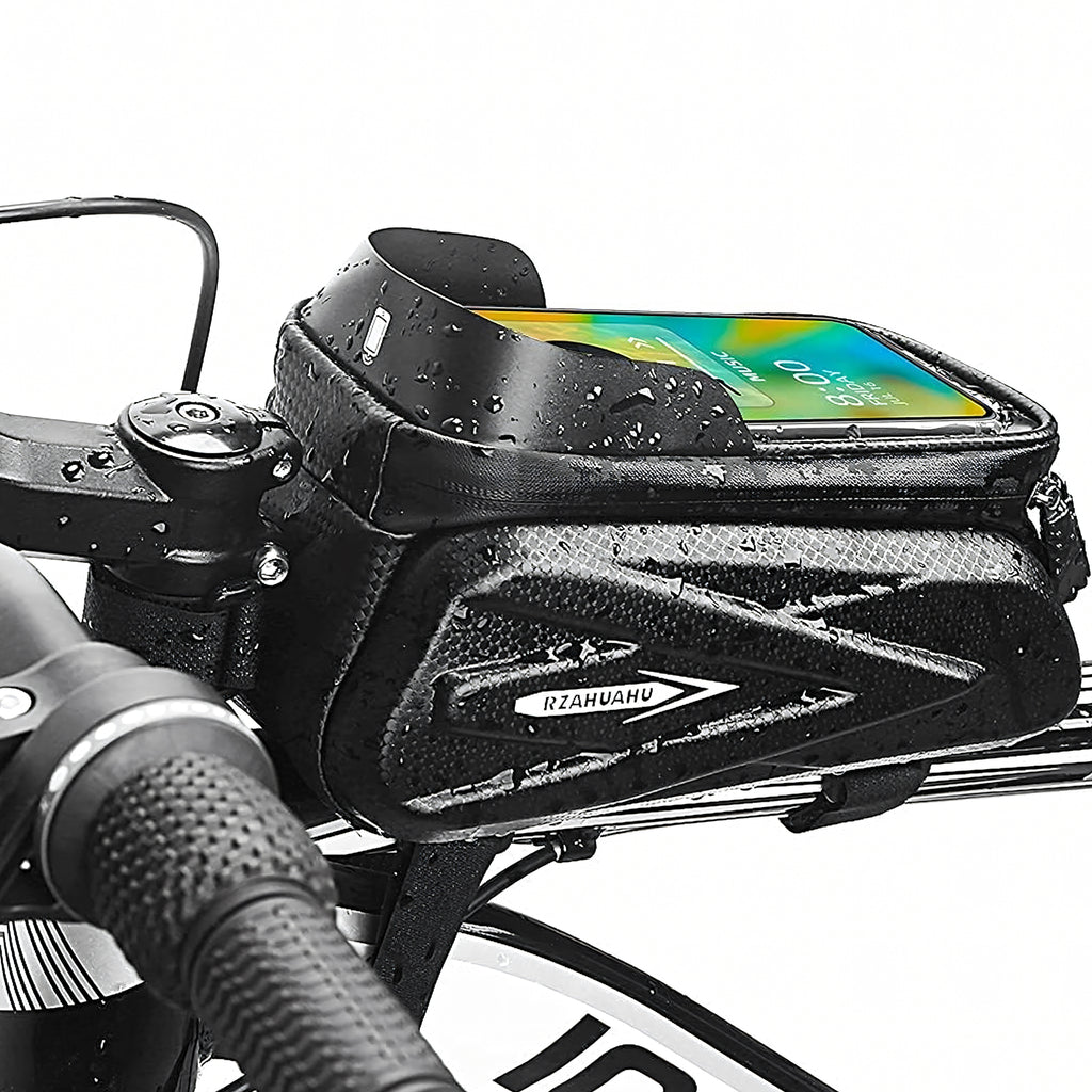Waterproof Bicycle Handlebar Bag with Touchscreen Phone Case