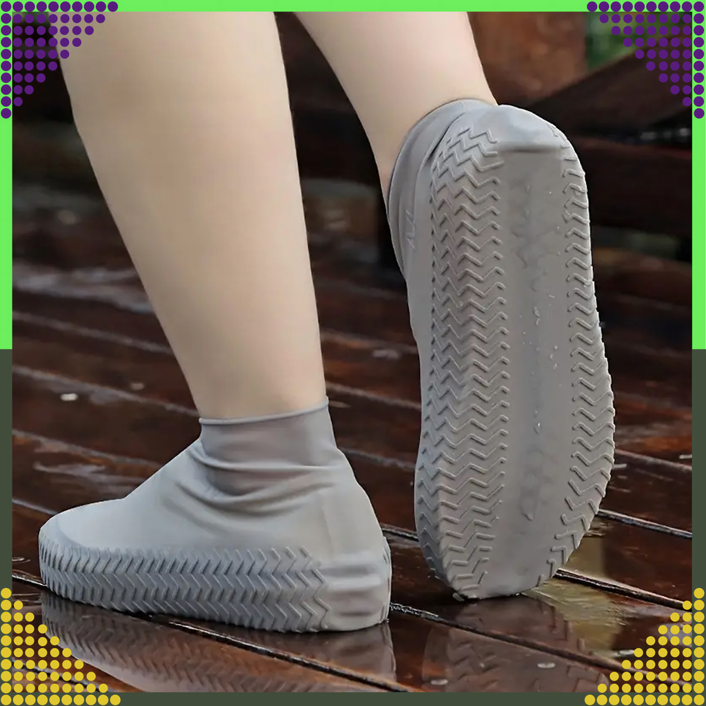 Waterproof Protectors Rain Shoe Covers Anti-Slip Wellington Boots S