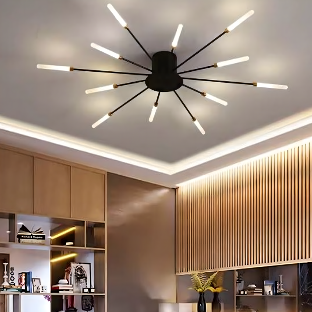 LED Ceiling Lamp Fireworks Chandelier Modern for Living Room Dining Room 12W
