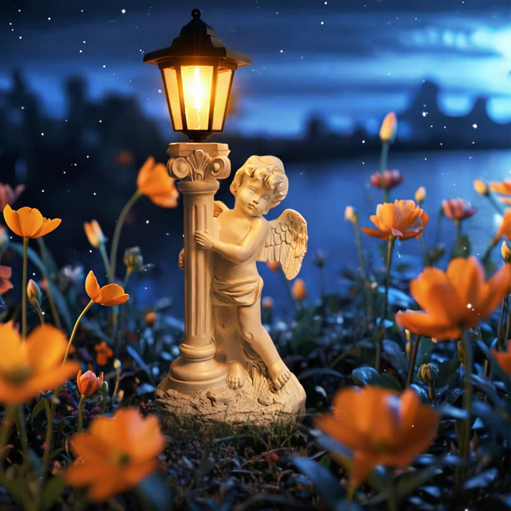 96x Solar LED Angel Figurine Candle Holder Decoration 49cm