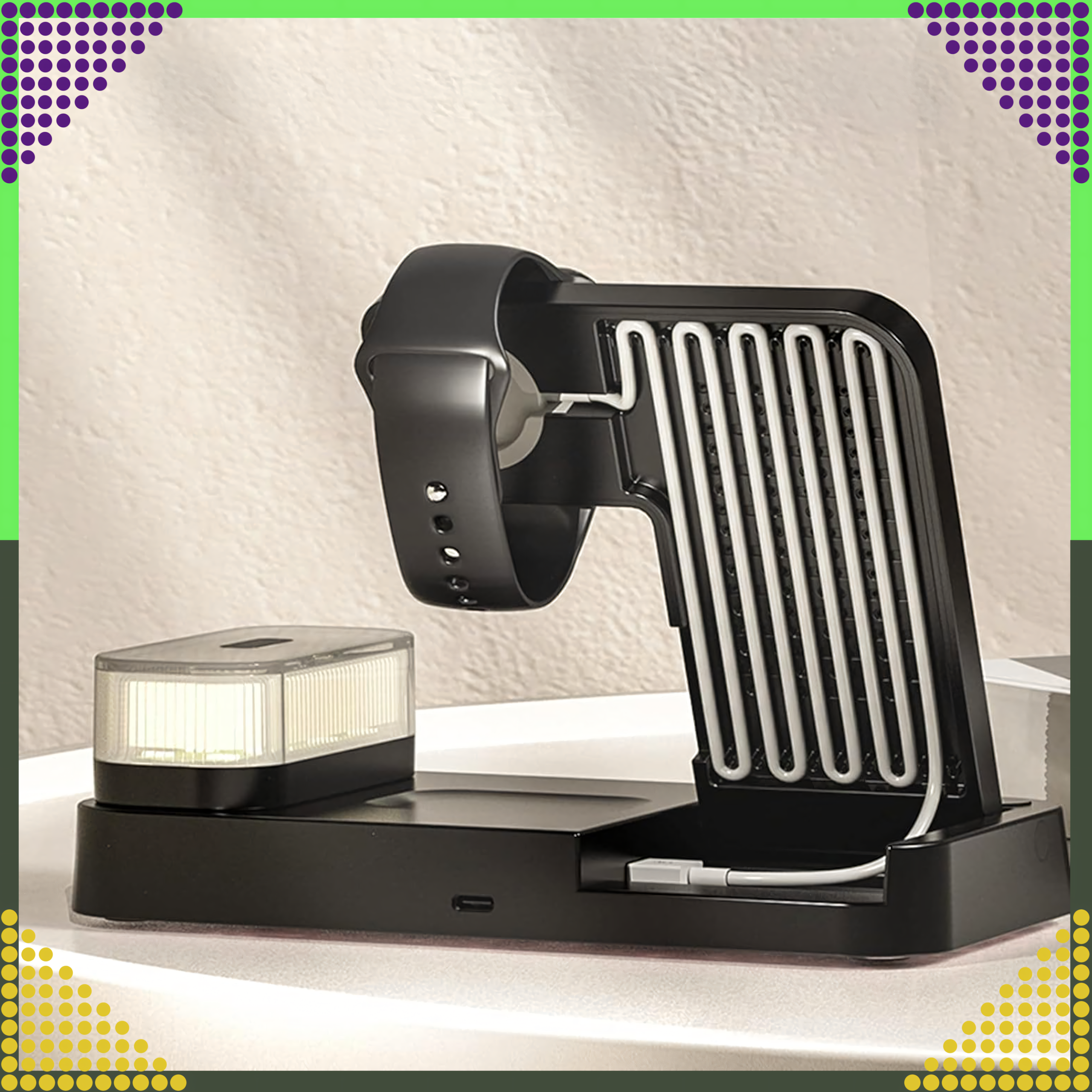 Induktsioonlaadija Juhtmevaba Induktsioonjaam 15W Öölamp 4in1 QI