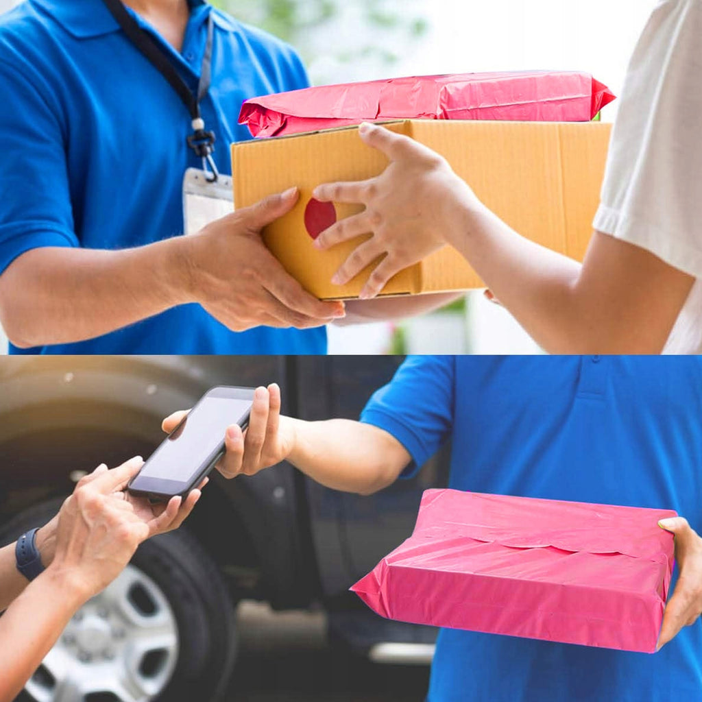 Kullerpolüümbrikud tumeroosa fuksia 540x750 XXL 50 tk