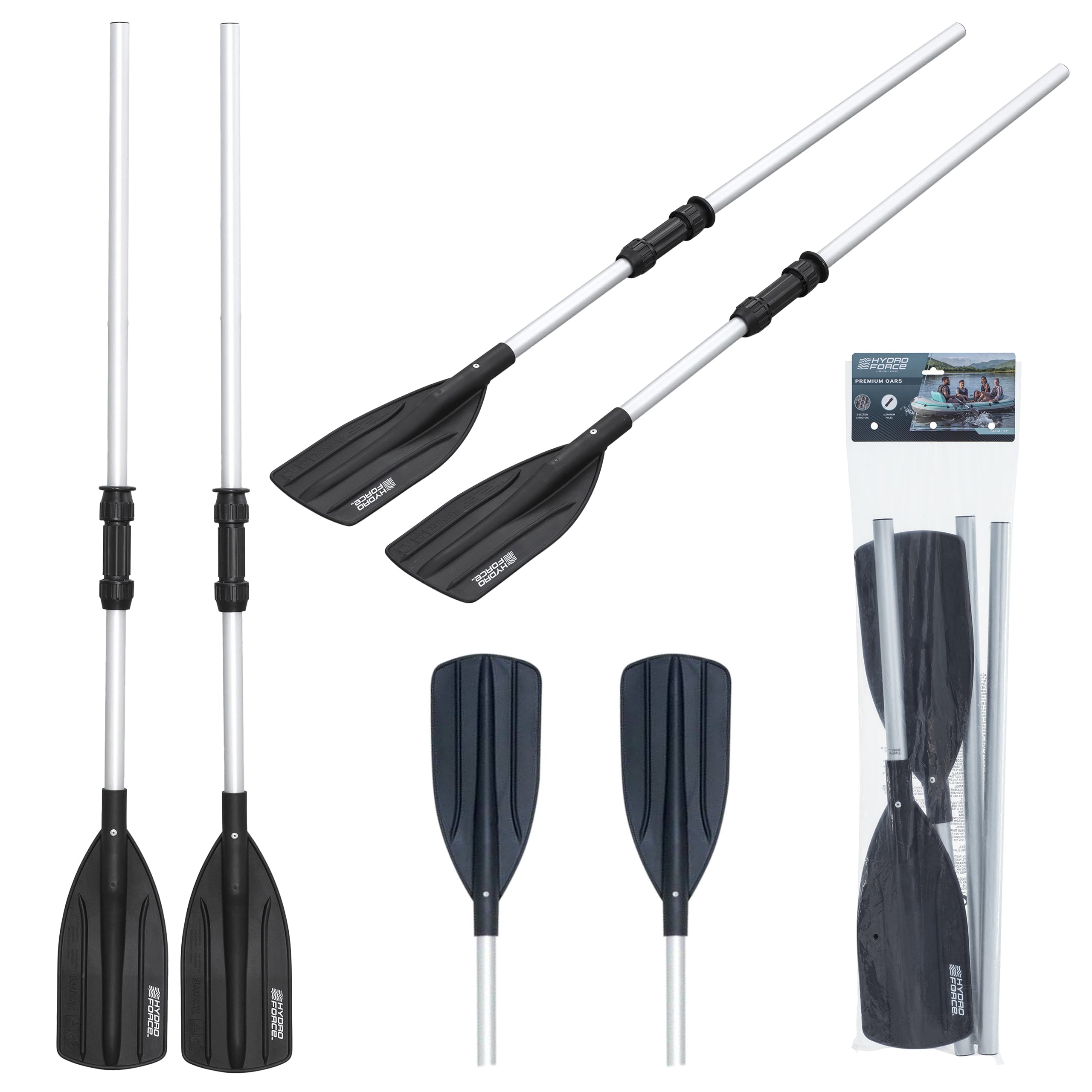 Bestway 62064 alumiiniumist kokkupandavad aerud kajaki, pontooni ja SUP-i jaoks 145cm 2 tk