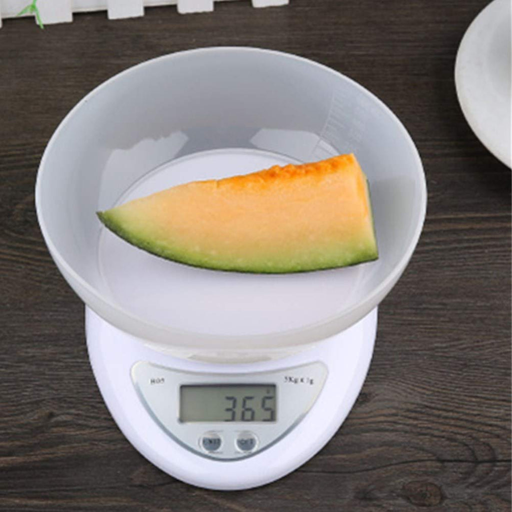 Precise LCD Electronic Kitchen Scale with Tare Bowl 5g 5000g/0.1g