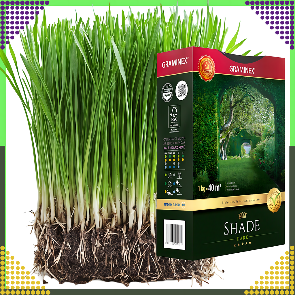 Premium varju muruseemne segu 1kg 40m² varjulistele aladele