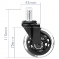 Rubber Bearing Wheel for Office and Gaming Chair (F2)