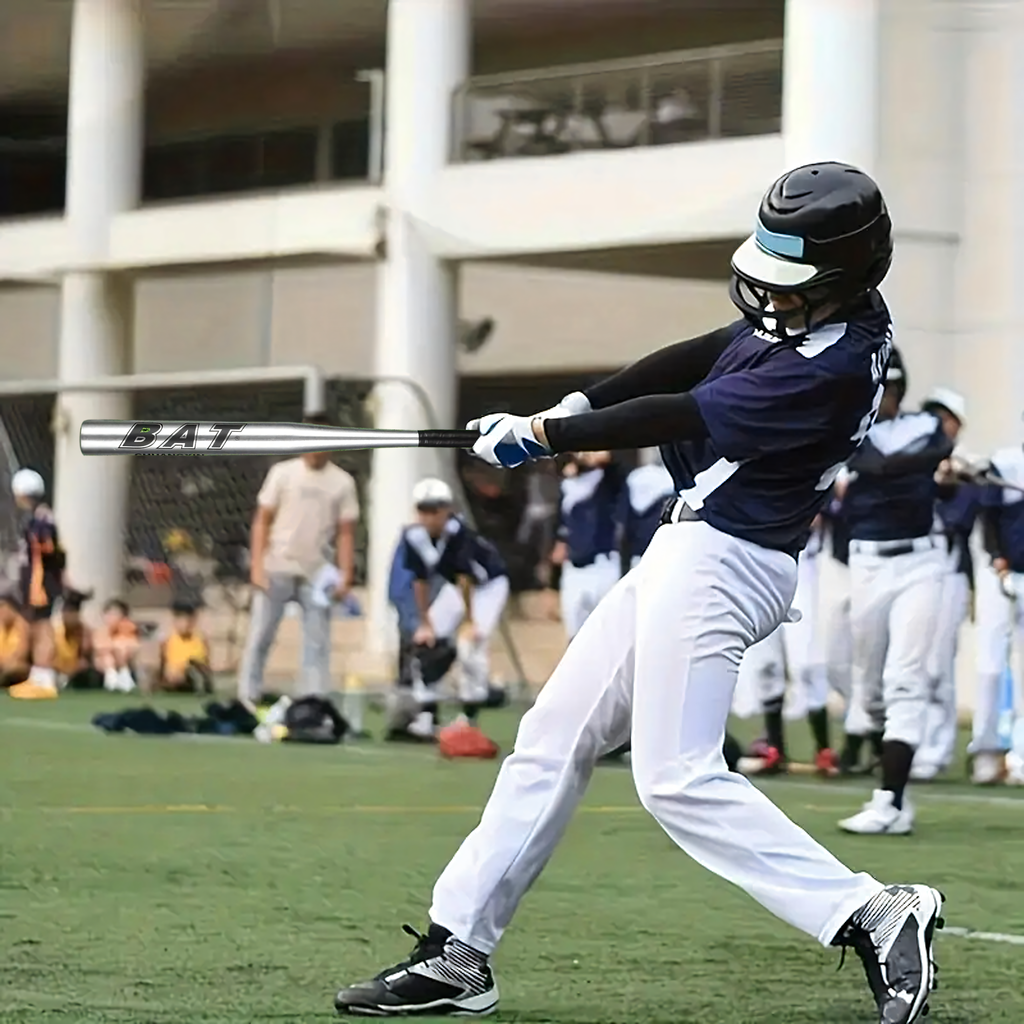 Pesapallikurikas alumiiniumist 25" 64cm tugev treening hõbedane