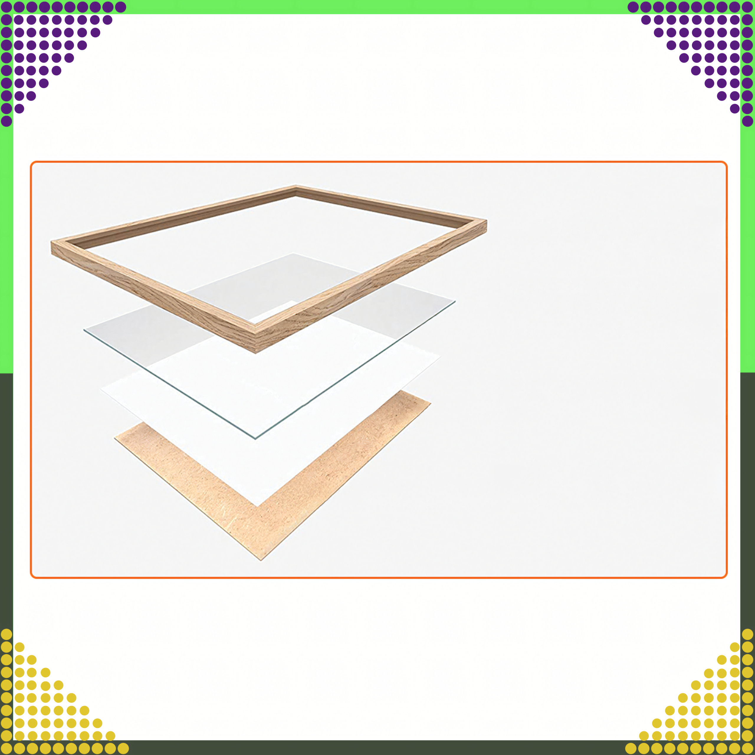 25x30 cm Frame for Diamond Painting Solid and Durable